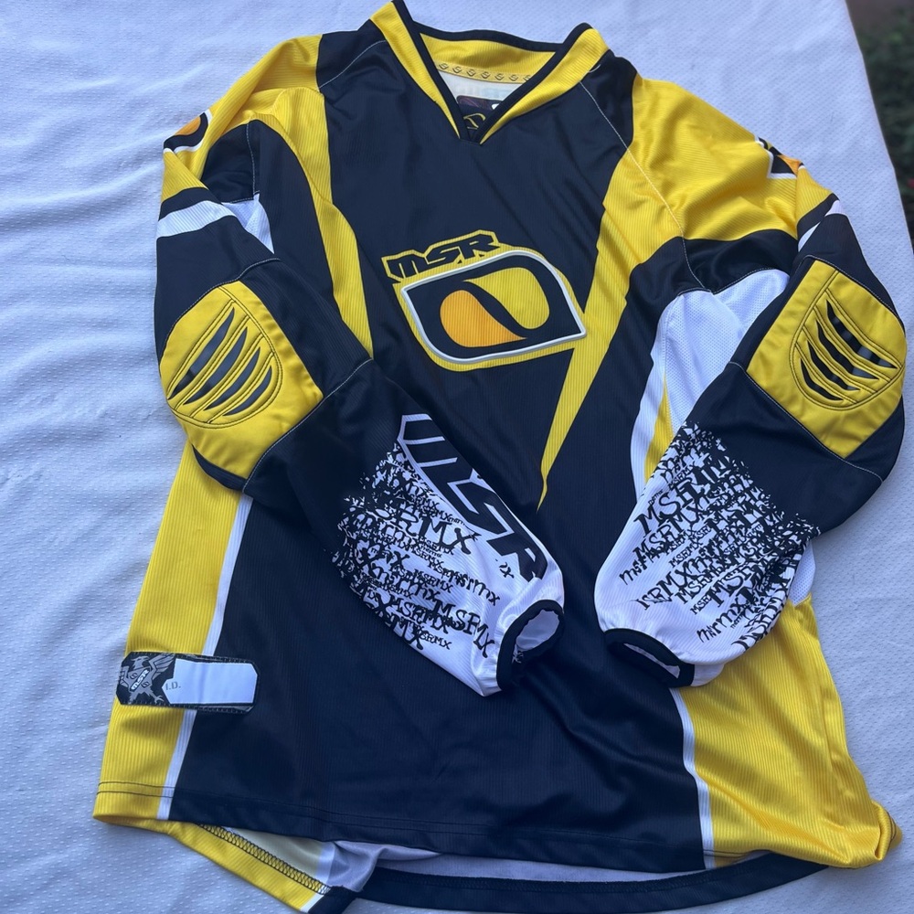 MSR Yellow and Black Racing Jersey size XL MSR MX JERSEY